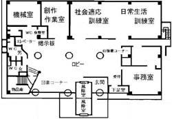 会館一階平面図